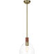 Hadley 1 Light 10 inch Time Worn Brass Pendant Ceiling Light