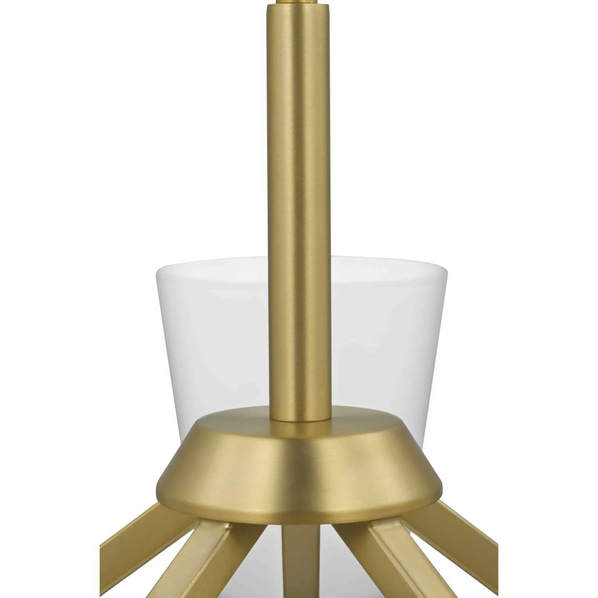 Vertex 5 Light 22.5 inch Brushed Gold Chandelier Ceiling Light