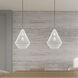 Geometric 1 Light 12 inch White Mini Pendant Ceiling Light