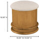 Piccolo 18 inch Beige Storage Stool