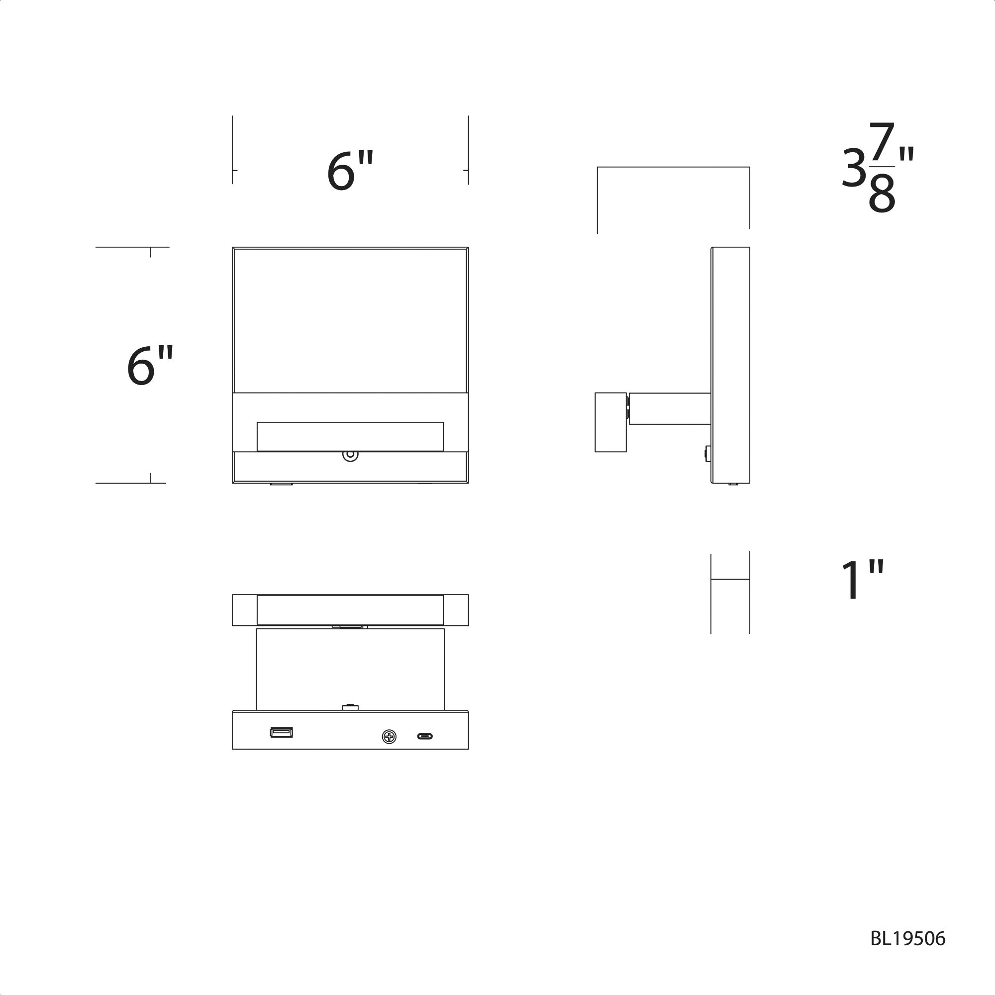Mantel Reading Light Wall Light in Brushed Nickel, dweLED