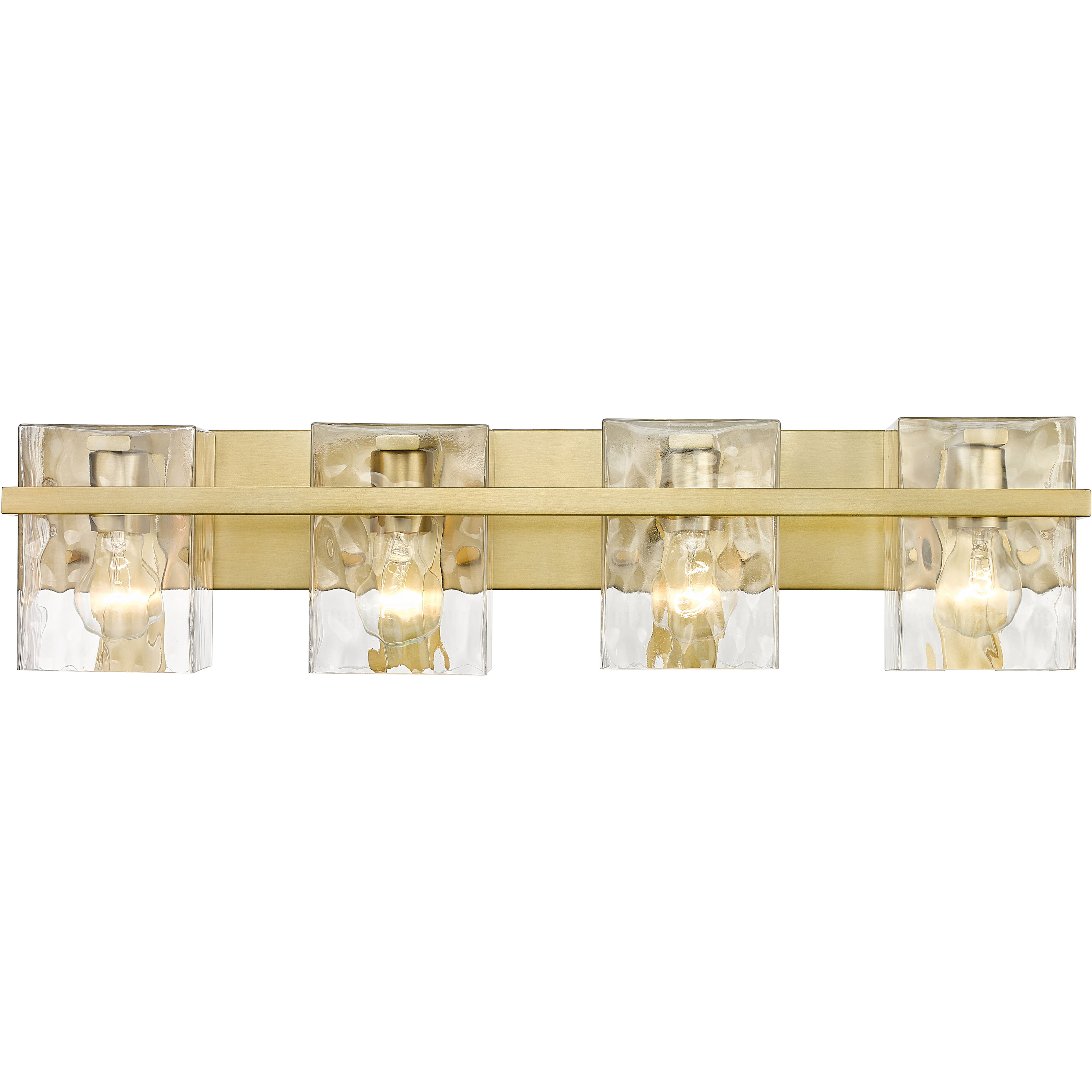 Bennington 4 Light 29.25 inch Modern Gold Vanity Wall Light
