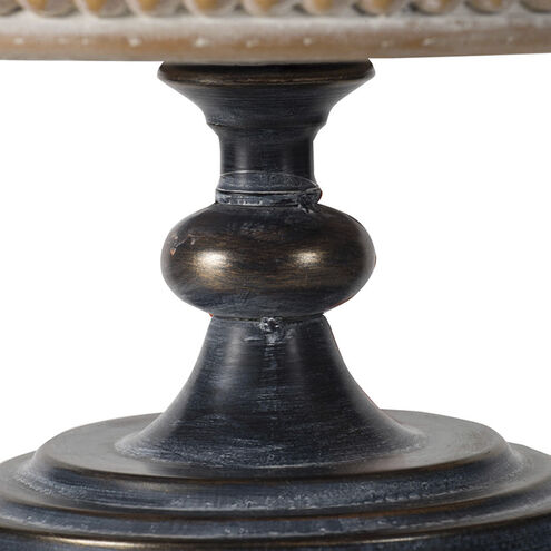 Anita Weathered Black and Broze and Whitewash Natural Table Décor
