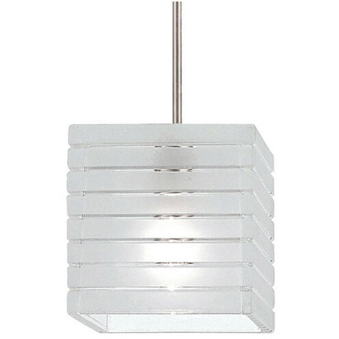 Tulum 1 Light 5 inch Brushed Nickel Mini Pendant Ceiling Light in 50, Canopy Mount MP