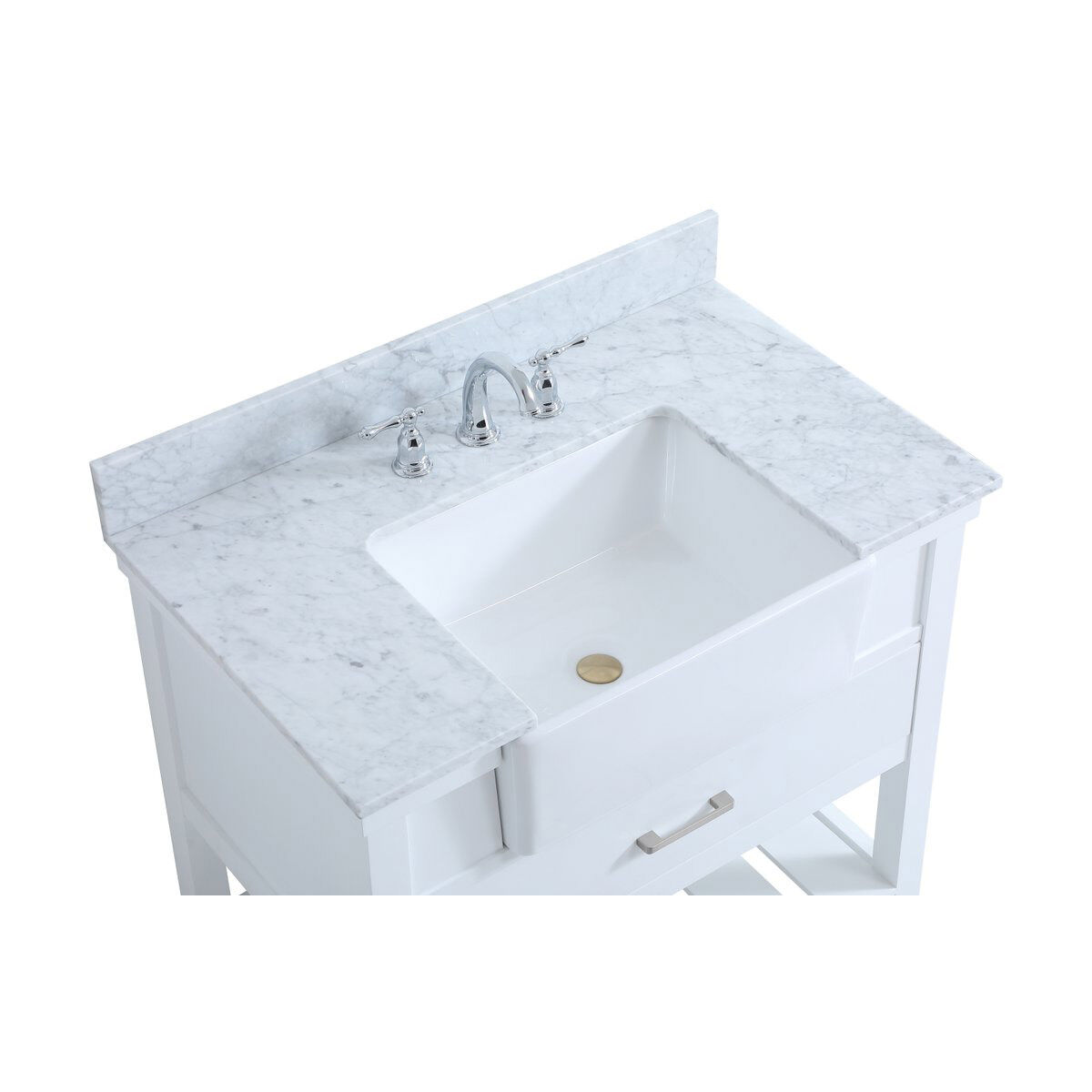 Clement 36 X 22 X 34 inch White Bathroom Vanity Cabinet