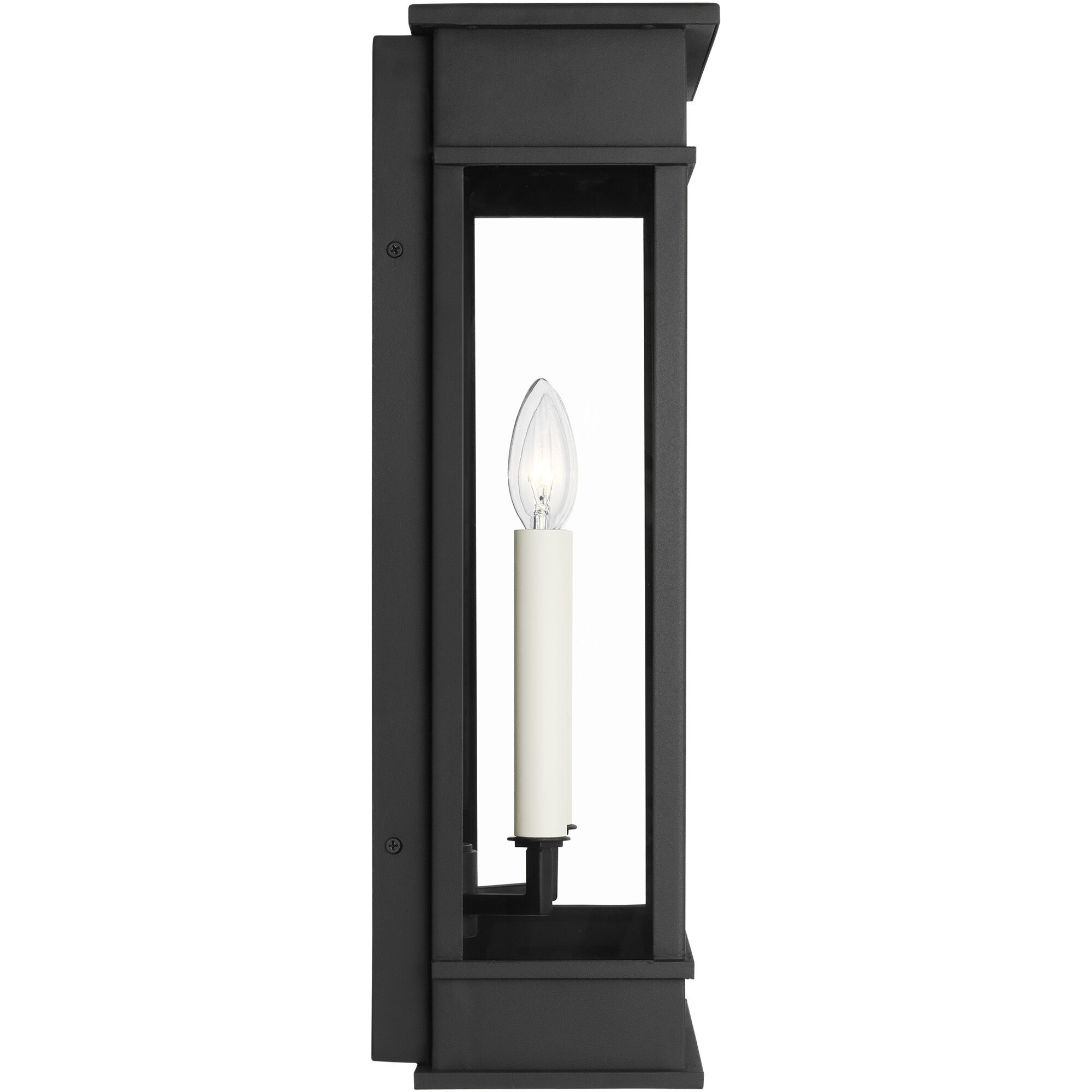 C&M by Chapman & Myers Cupertino 2 Light 22.75 inch Textured Black Outdoor Wall Lantern