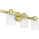 Munich 3 Light 23 inch Satin Brass Vanity Sconce Wall Light
