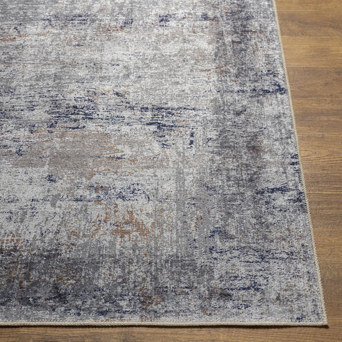 Tahmis 87 X 63 inch Pewter Rug, Rectangle
