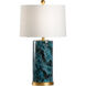 Chelsea House 27 inch 100.00 watt Hand Painted/Antique Gold Leaf Table Lamp Portable Light