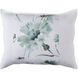 Gardenia 26 X 20 inch White, Charcoal, Light Gray, Dark Green Standard Sham