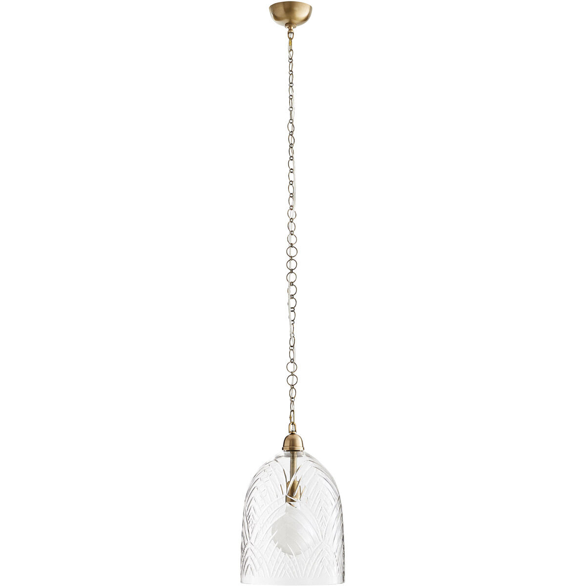 Chrissy 1 Light 12 inch Antique Brass Pendant Ceiling Light