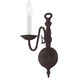 Williamsburgh 1 Light 5 inch Bronze Wall Sconce Wall Light
