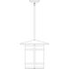 Berkeley 1 Light 14.12 inch Antique Brass Pendant Ceiling Light in Off White