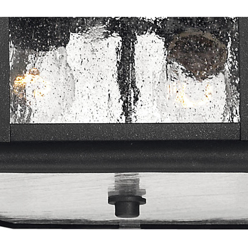 Estate Series Edgewater 2 Light 13 inch Black Outdoor Flush Mount