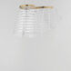 Tartan LED 10 inch Brushed Champagne Single Pendant Ceiling Light