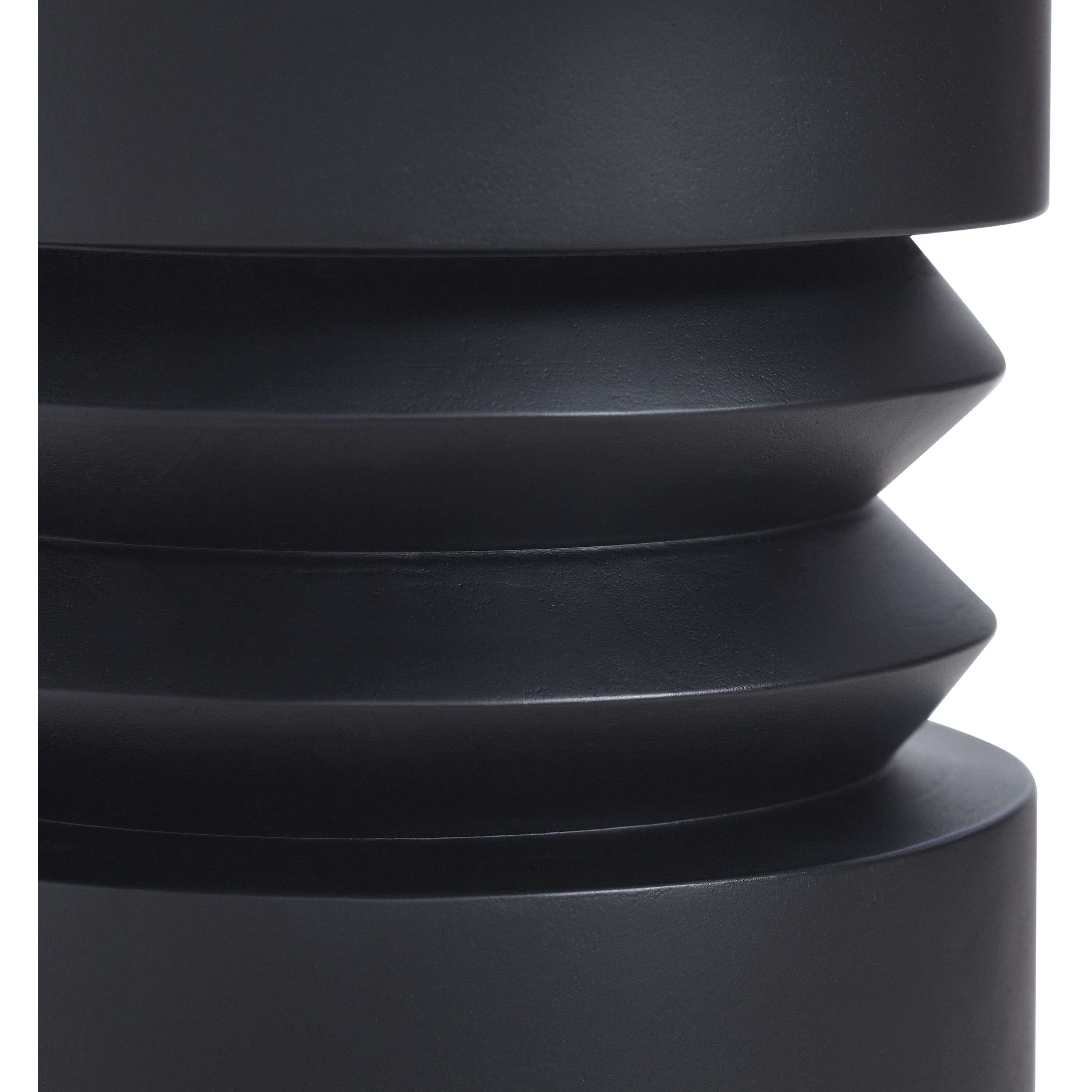 Talpa 24 X 18 inch Matte Black Side Table