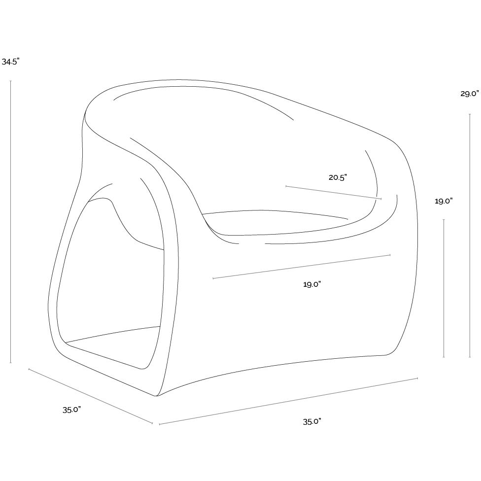 Orson Summer Sand Outdoor Lounge Chair