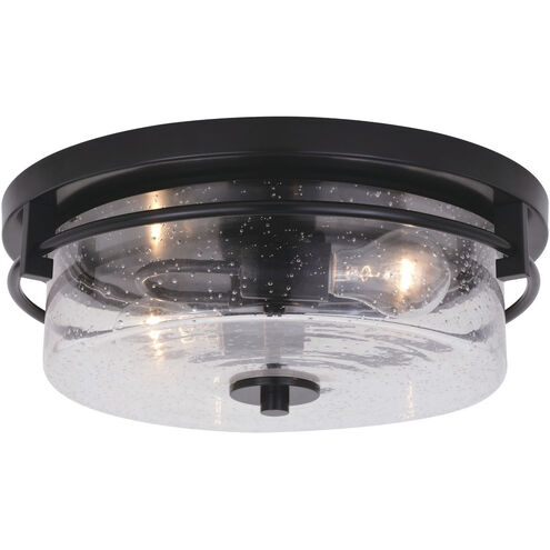 Addison 2 Light 15 inch Matte Black Flush Mount Ceiling Light