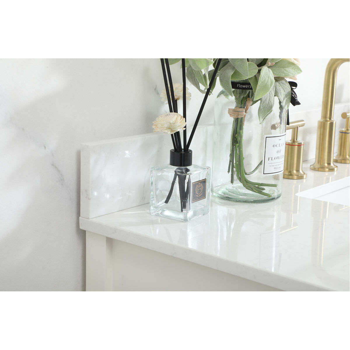 Larkin 42 X 22 X 34 inch White Vanity Sink Set