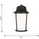 Portola 1 Light 24.13 inch Antique Bronze Outdoor Wall Lantern, Extra Large