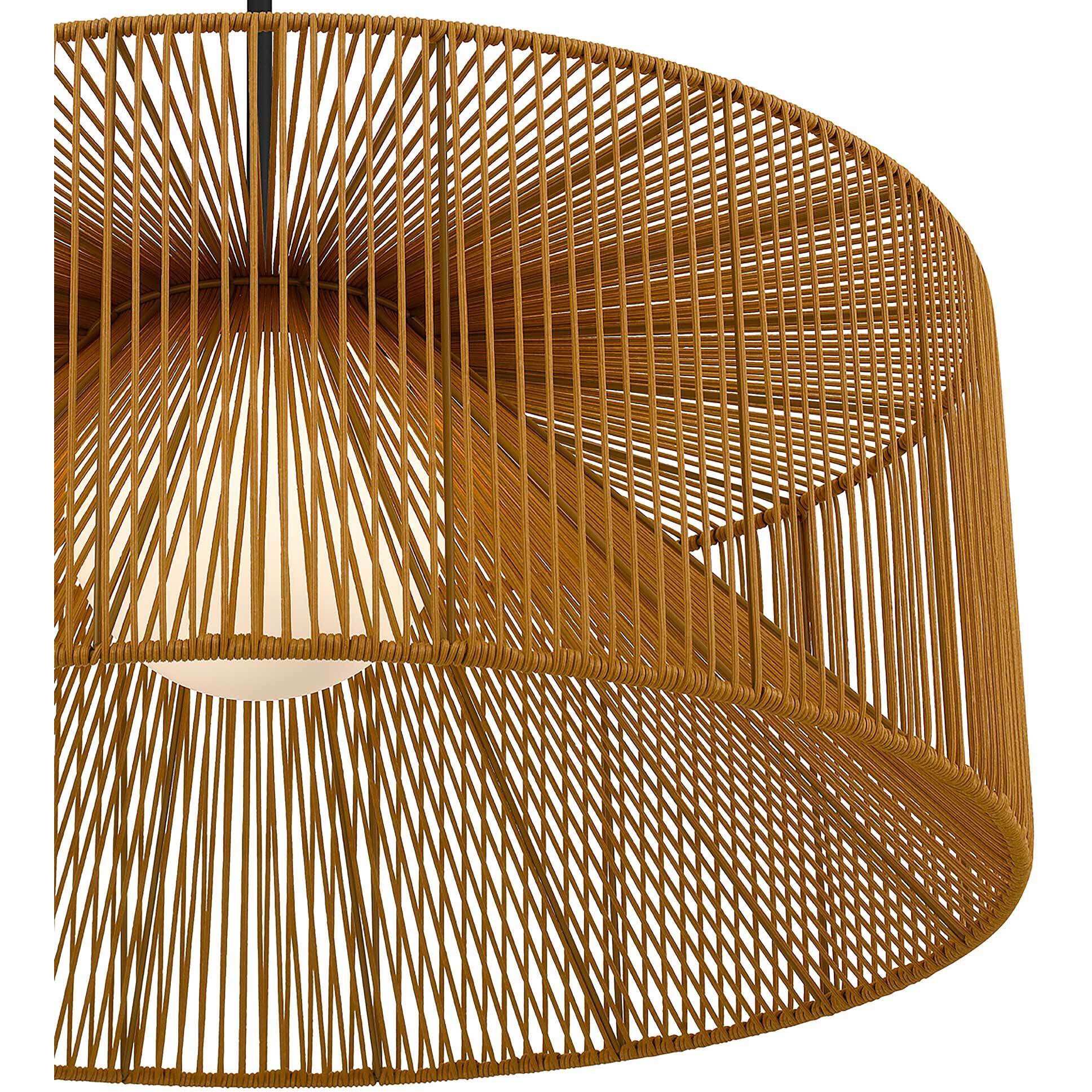 Key West LED 30 inch Sand Black Outdoor Pendant