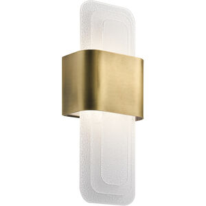 Serene LED 7 inch Natural Brass Wall Sconce Wall Light