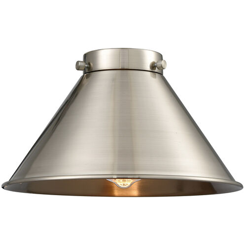 Franklin Restoration Briarcliff Brushed Satin Nickel 10 inch Metal Shade