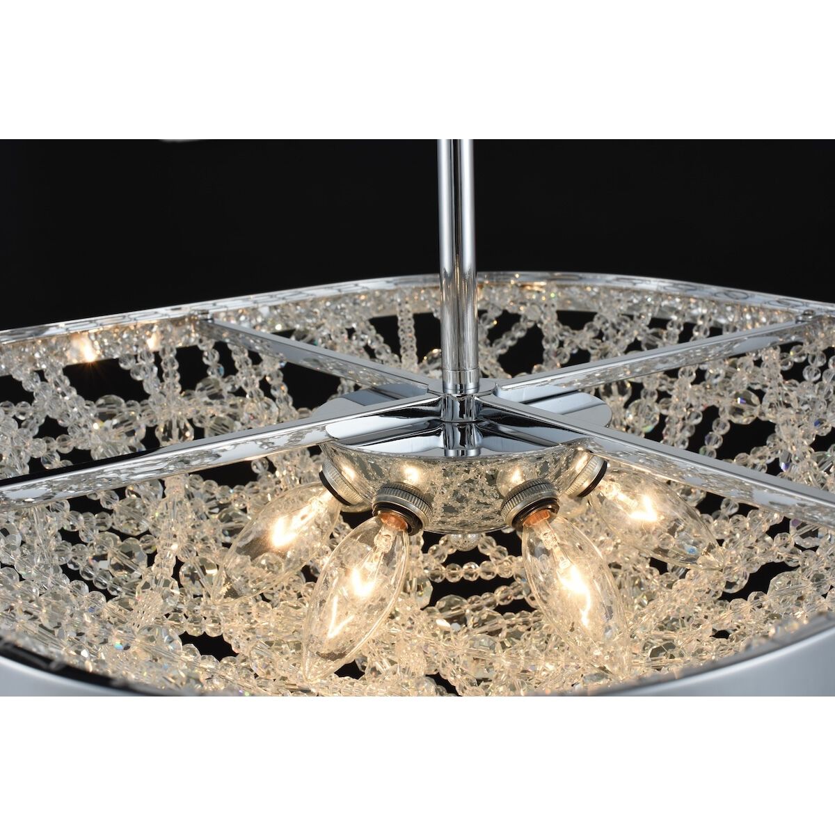 Lana 6 Light 21 inch Chrome Pendant Ceiling Light