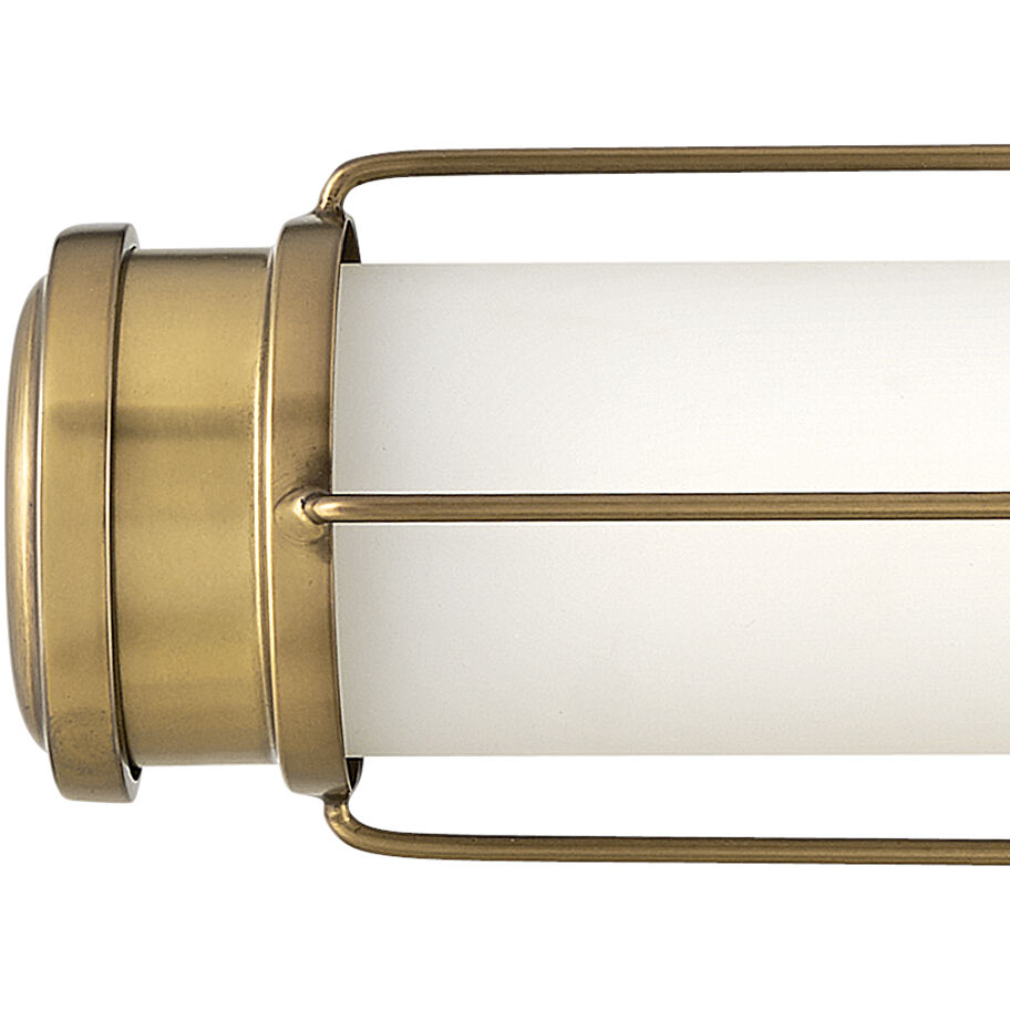 Saylor LED 24 inch Heritage Brass Bath Light Wall Light, Vertical