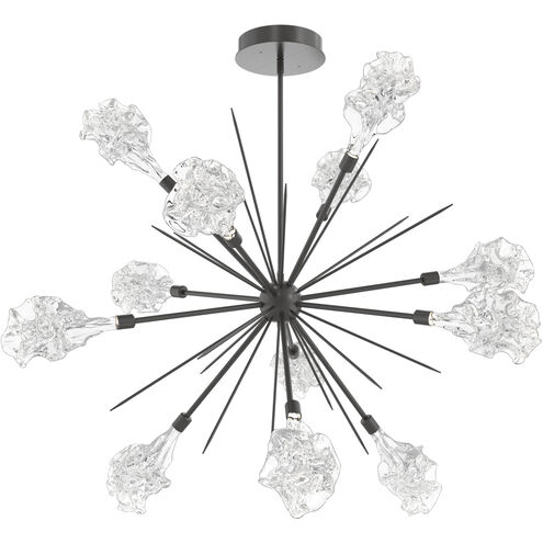 Blossom LED Graphite Chandelier Ceiling Light, Starburst