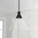 Paloma 1 Light 15 inch Textured Black Pendant Ceiling Light