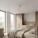 Tri Plank 57 inch Matte White Ceiling Fan
