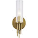 Torres 1 Light 2.38 inch Vintage Brass Bath Vanity Light Wall Light