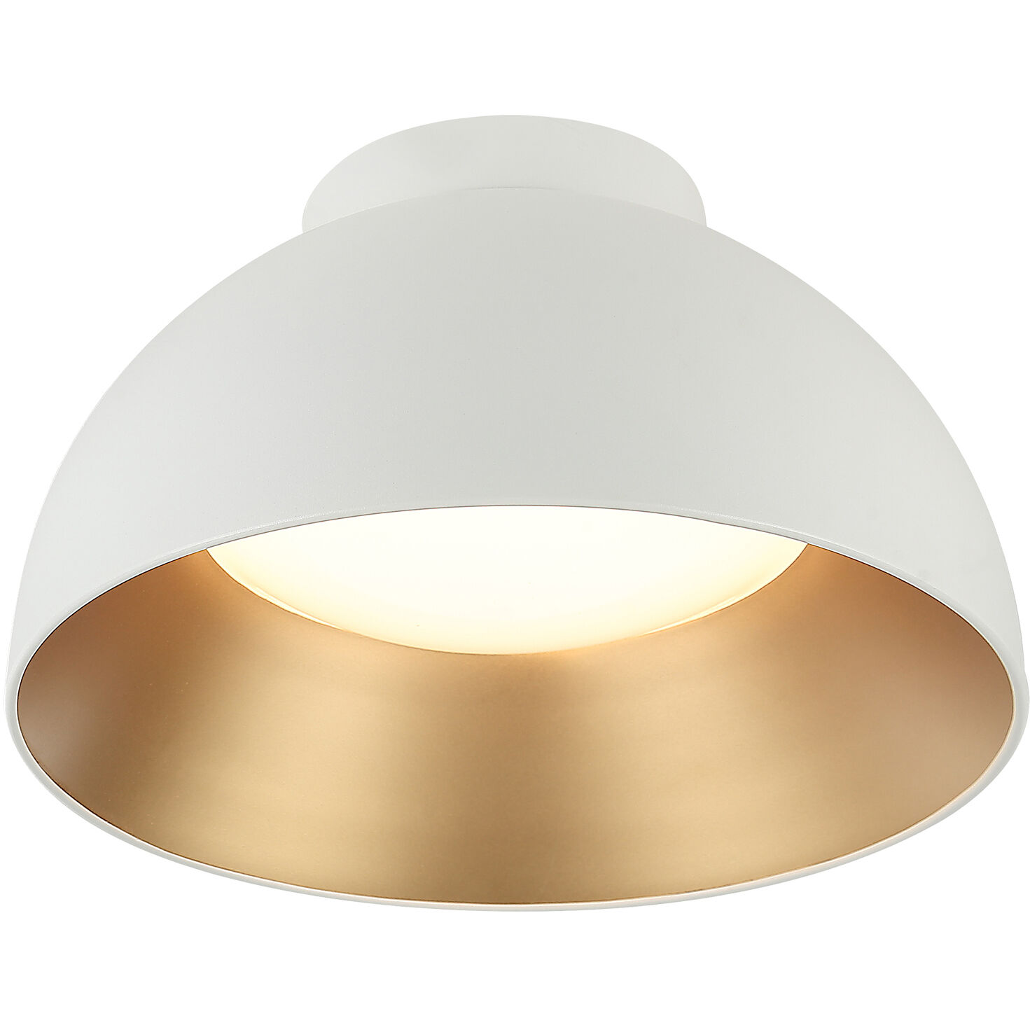 Zenith 1 Light 15.75 inch Matte White Flush Mount Ceiling Light