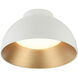 Zenith 1 Light 15.75 inch Matte White Flush Mount Ceiling Light