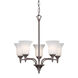 Signature 5 Light 19.5 inch Antique Bronze Chandelier Ceiling Light