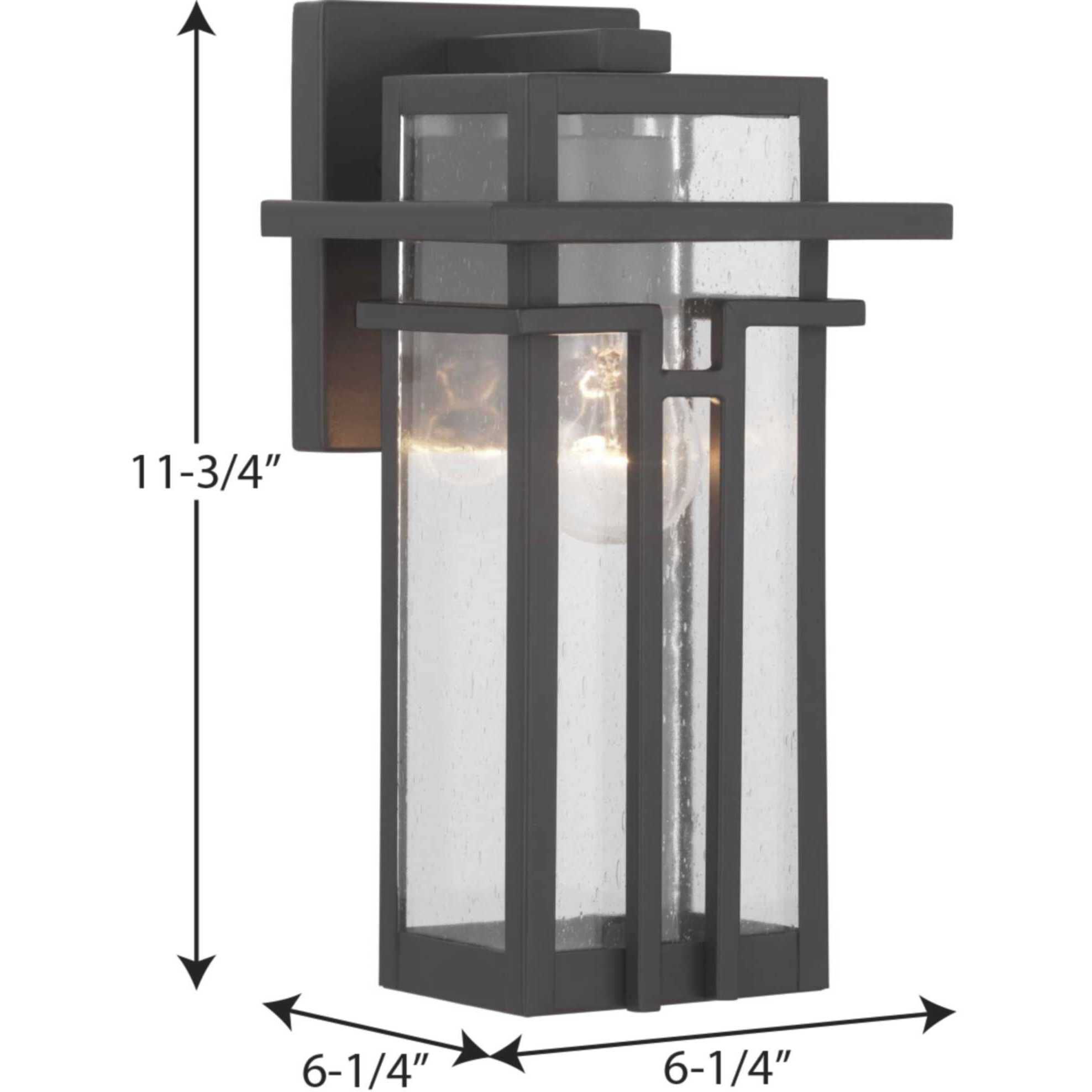 Boxwood 1 Light 12 inch Antique Bronze Outdoor Wall Lantern, Small
