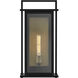 Langston LED 22 inch Black with Burnished Bronze Outdoor Wall Mount Lantern