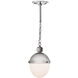 Otis 1 Light 8.5 inch Polished Nickel Pendant Ceiling Light, Small
