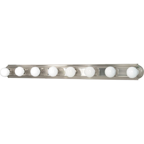 Brentwood 8 Light 48 inch Brushed Nickel Vanity Light Wall Light