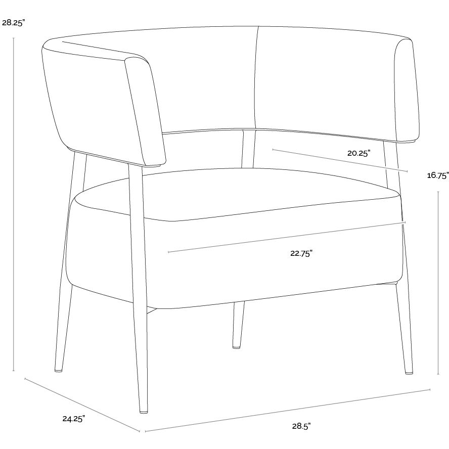 Maestro Danny Rust Lounge Chair