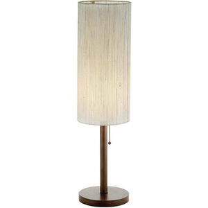 Hamptons 31 inch 60 watt Walnut Table Lamp Portable Light