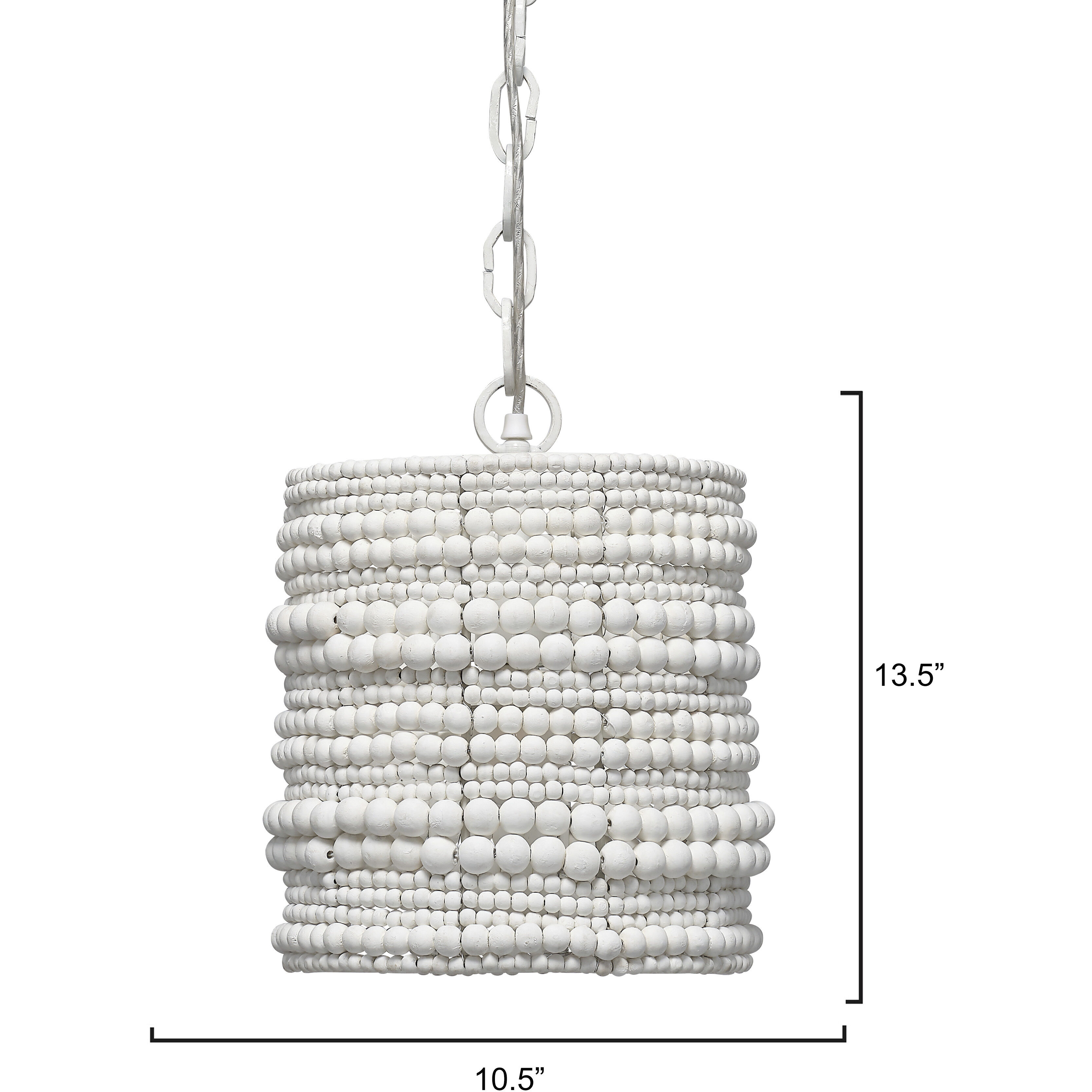 Strand 1 Light 10.5 inch White Pendant Ceiling Light