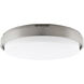 Lithium LED 15 inch Brushed Nickel Flush Mount Ceiling Light in 15in