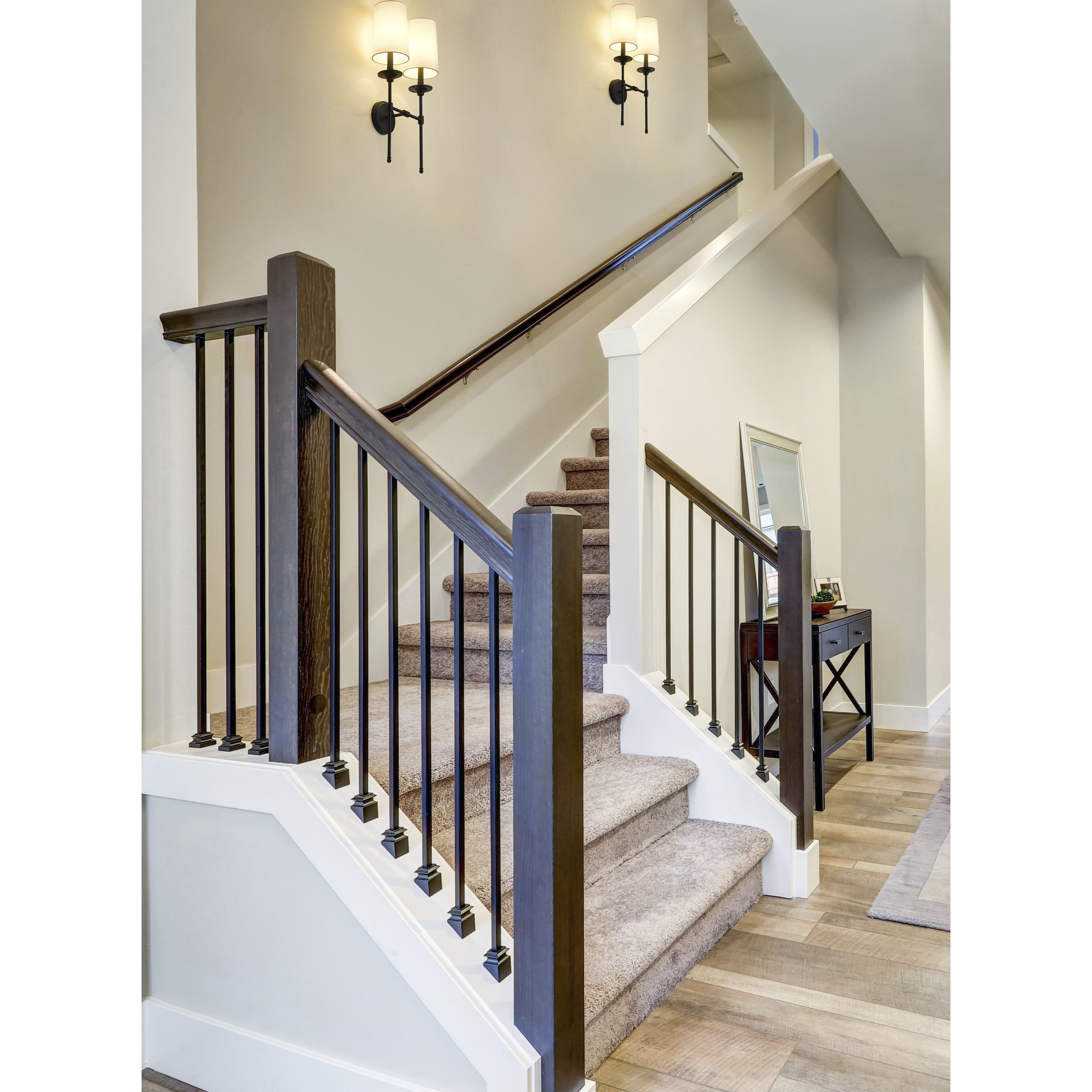 Emily 2 Light 13.75 inch Matte Black Wall Sconce Wall Light