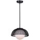 Emerich 1 Light 12.25 inch Black Pendant Ceiling Light