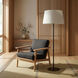 Dalia 62 inch 100 watt Matte Black Floor Lamp Portable Light