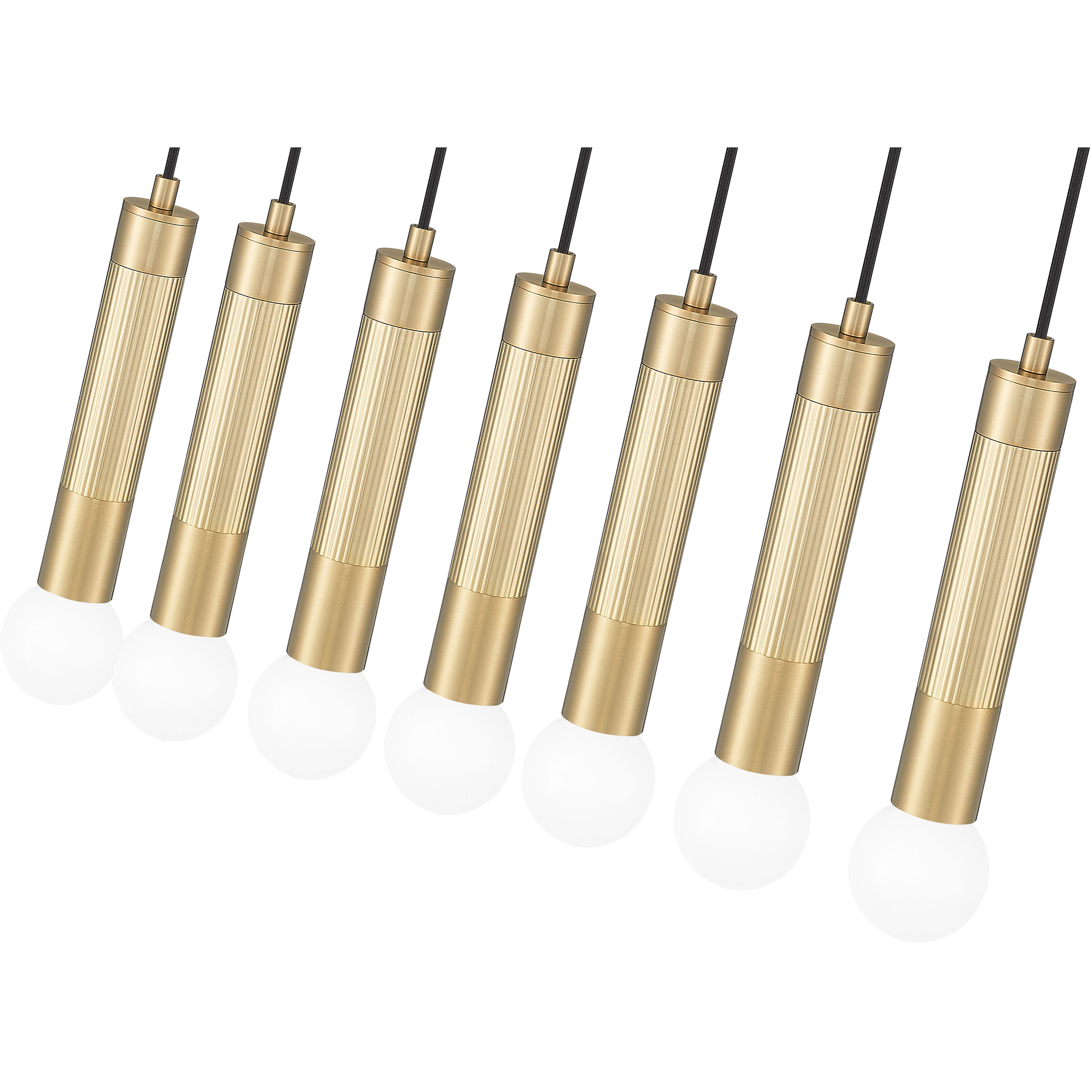 Stari Linear Chandelier Ceiling Light in Modern Gold