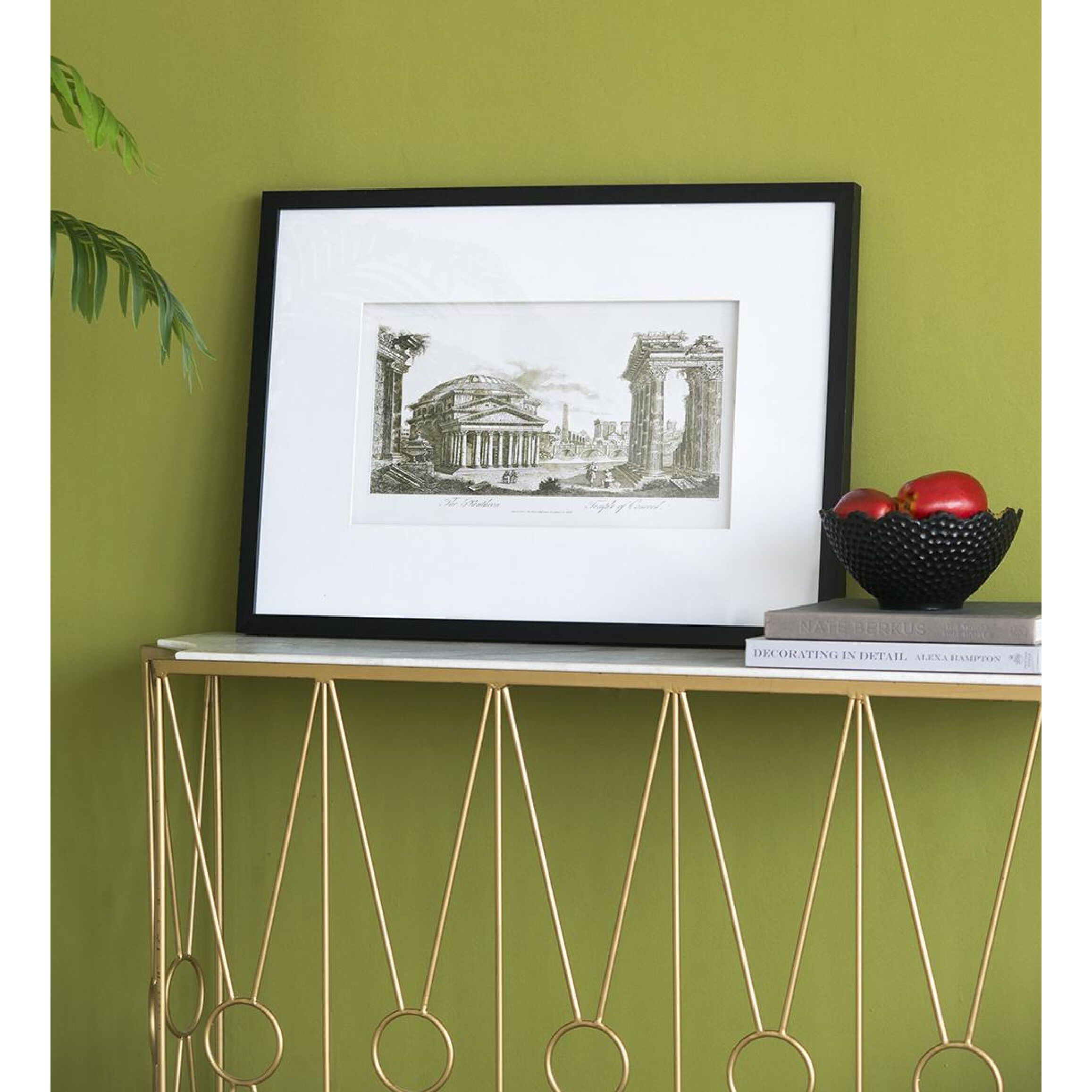 Smithsonian Black and Beige and Black Wall Art, The Pantheon Temple of Concord