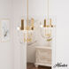 Karloff 3 Light 11.75 inch Alturas Gold Pendant Ceiling Light